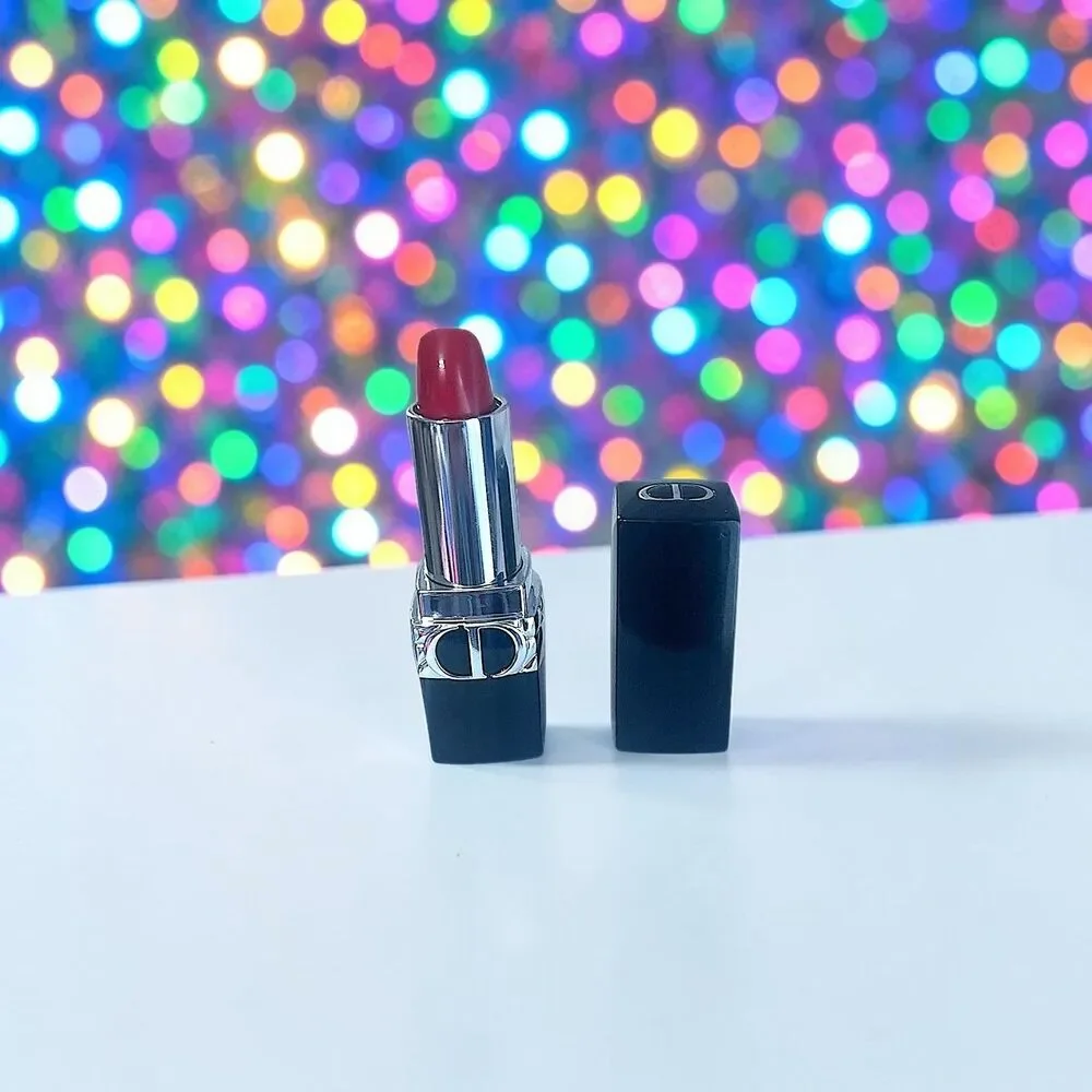 CHRISTIAN DIOR ROUGE DIOR SATIN LIP BALM In Shade 999 0.12 OZ New without box